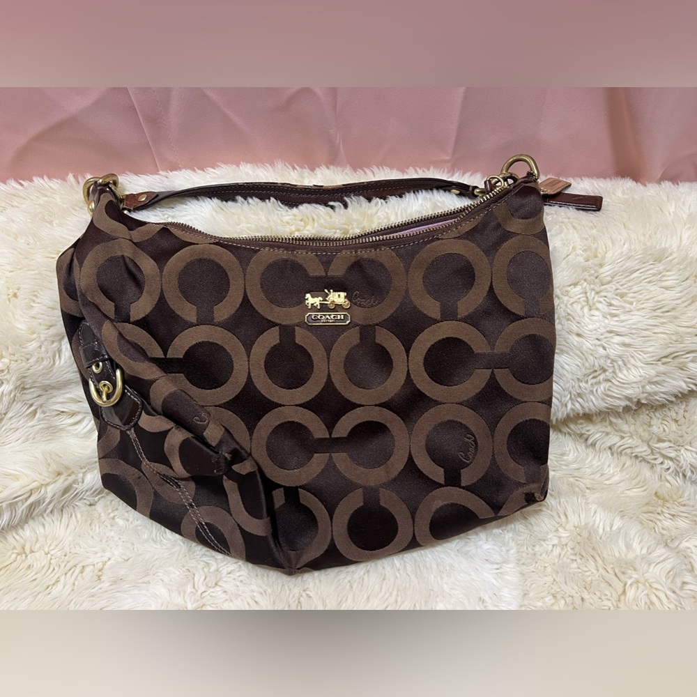 Coach canvas shoulder bag